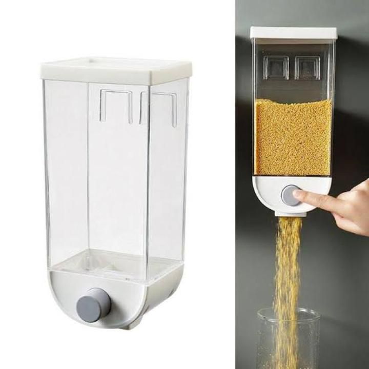 1Pc 1500ml Self-Adhesive Grain Dispenser | Wall Mounted