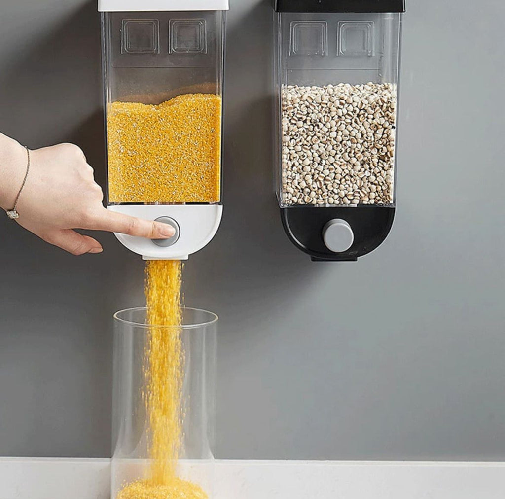 1Pc 1500ml Self-Adhesive Grain Dispenser | Wall Mounted