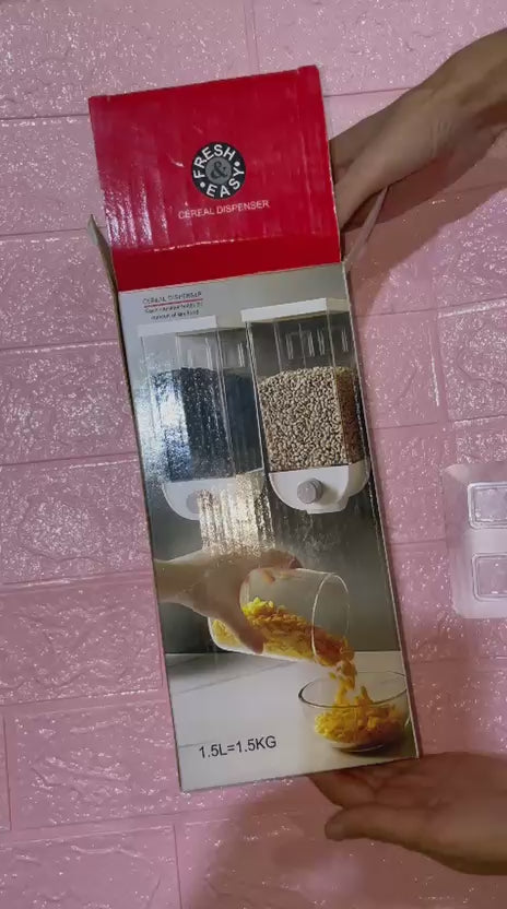 1Pc 1500ml Self-Adhesive Grain Dispenser | Wall Mounted